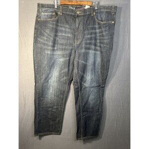 True Nation Athletic Fit Men's Size 46x32 Dark Wash Stretch Pants Renegade Blue